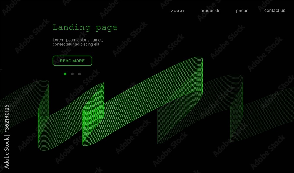 Abstract background. Space background with linear wave.