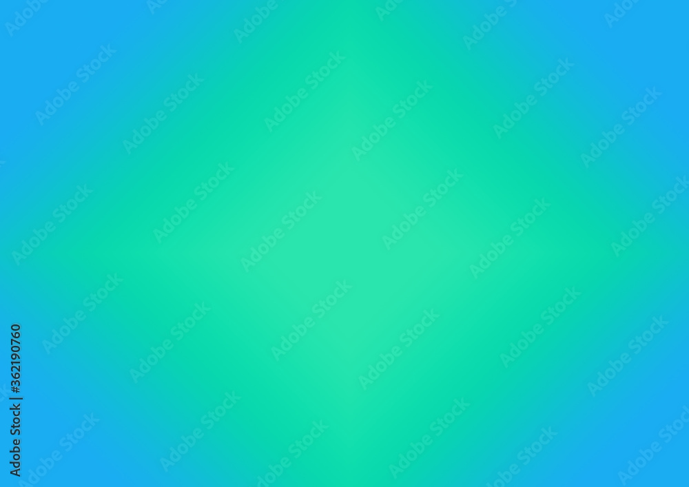 Obraz premium Gradient green and blue, gradation background image.