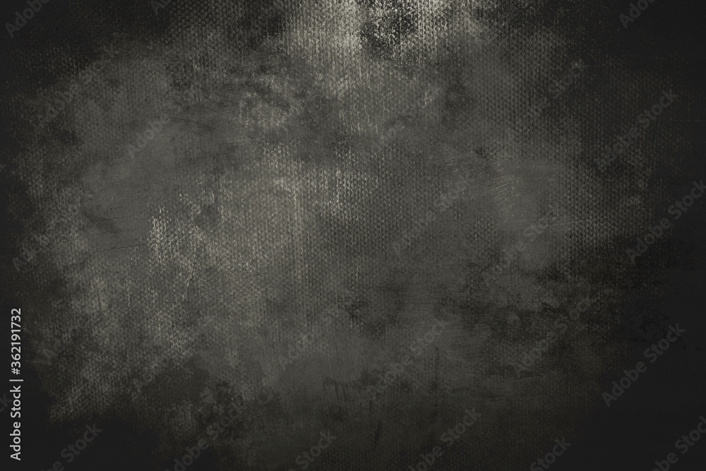 old gray grungy canvas background or texture