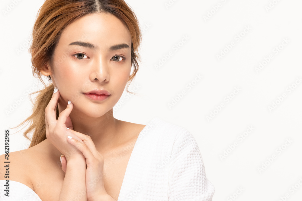 Beauty asian women portrait face with skin care healthy and skin. Beauty asian women portrait face with skin care healthy and skin.