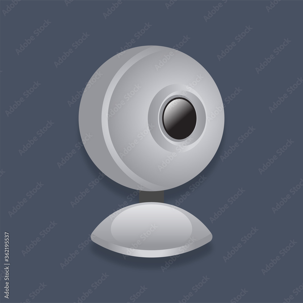 Graphic mall, Webcam, Isometric 3D illustration. Graphic mall, Webcam, Isometric 3D illustration.