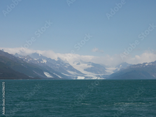 Harvard Glacier landscape view from cruise ship. Prince William Sound, Alaska, USA. © S.Morita
