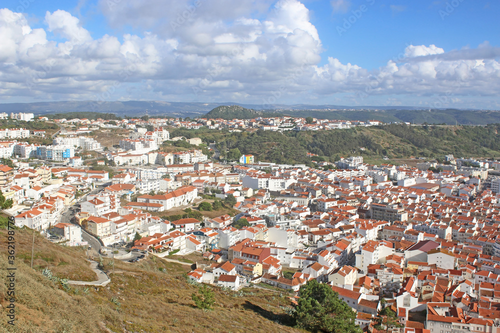 Nazare town from Sitio, Portugal