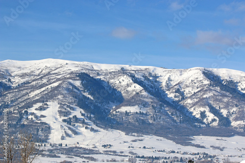 Wasatch Front, Utah, in winter	