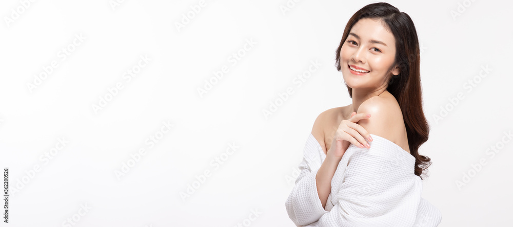 Beauty asian women portrait face with skin care healthy and skin. Beauty asian women portrait face with skin care healthy and skin.