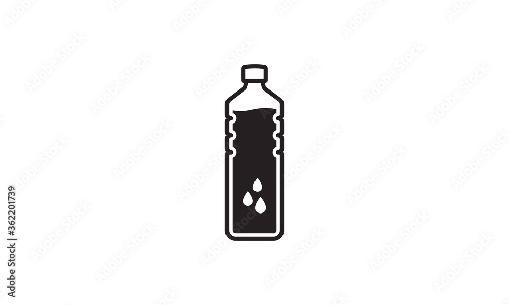 bottle icon in trendy flat design bottle icon in trendy flat design