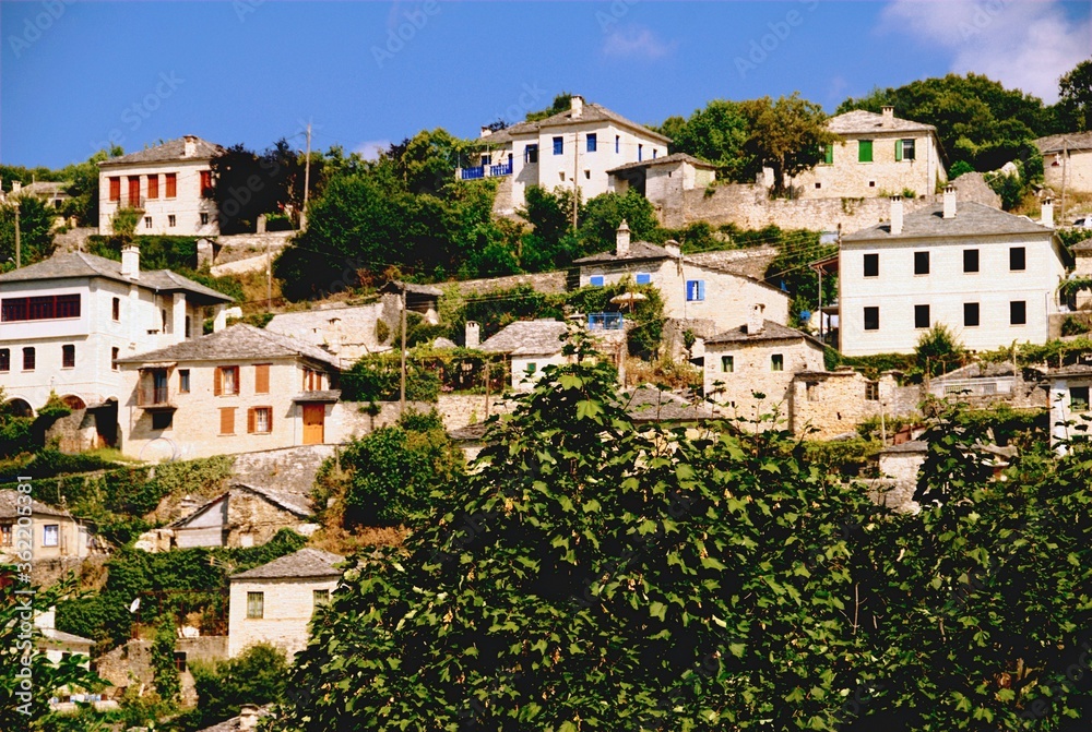View of Vitsa village,  one of Zagoria villages in north-western Greece.