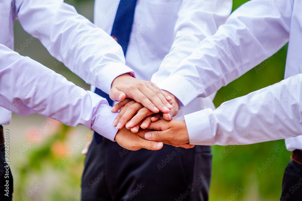 Fototapeta premium Teamwork for business success