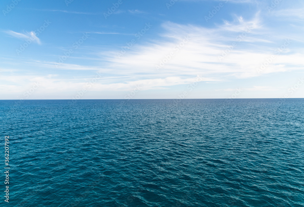 The Beautiful landscape with the Mediterranean Sea