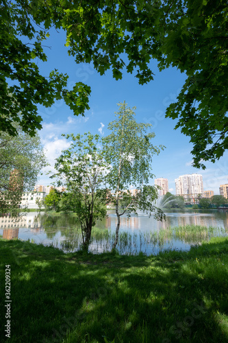 In the "Factory pond" park, Reutov, Moscow region, Russian Federation, June 06, 2020