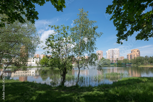In the "Factory pond" park, Reutov, Moscow region, Russian Federation, June 06, 2020