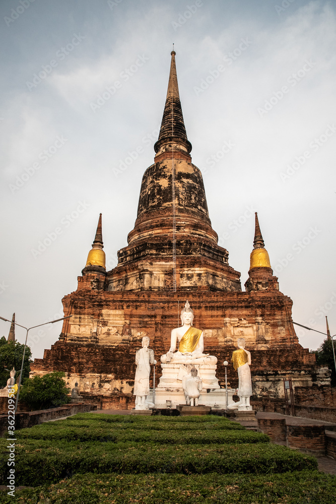Wat Yai Chai Mongkhon, a Buddhist temple of archaeological park, Ayutthaya, Thailand Wat Yai Chai Mongkhon, a Buddhist temple of archaeological park, Ayutthaya, Thailand