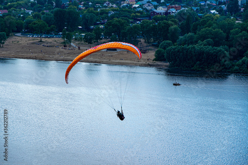 paraglider in the sky