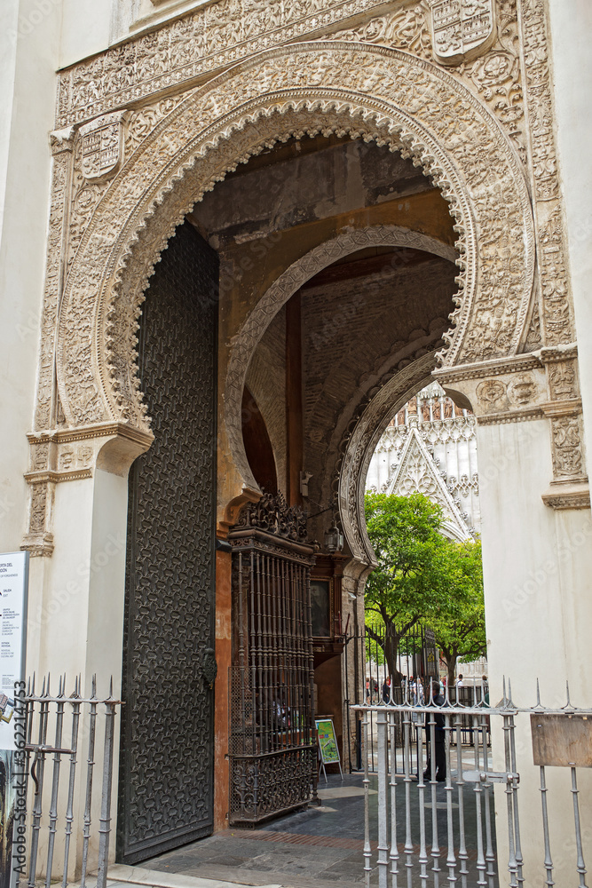 Seville cathedral gates, Spain