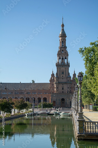 Torre Sur, Plaza de España, Sevilla, Andalucía, España