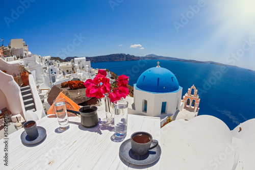 Fototapeta Naklejka Na Ścianę i Meble -  Morning coffee on the beach