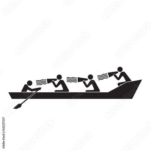 excessive management - people in the boat