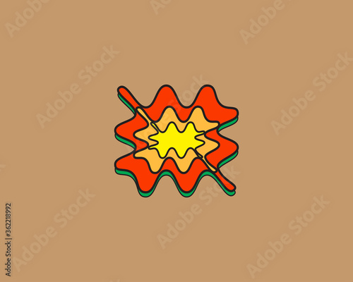 Contemporary flower. For studio or art gallery. 