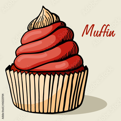 Cupcake collection with different flavors