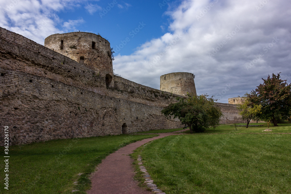 Izborsk medieval defensive fortress in the city of Izborsk in the Pskov region, Russia