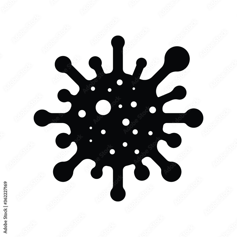 virus icon logo. isolated vector icon of virus on background for poster, banner, flyer. virus icon logo. isolated vector icon of virus on background for poster, banner, flyer.