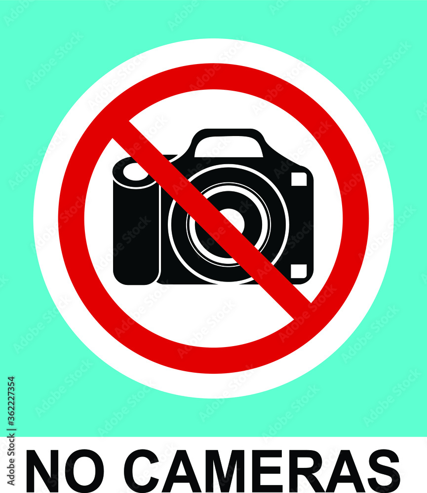 NO CAMERAS NO PHOTOS VIDEOS ALLOWED BANNED PROHIBITED NOTICE WARNING SIGN VECTOR ILLUSTRATION EPS NO CAMERAS NO PHOTOS VIDEOS ALLOWED BANNED PROHIBITED NOTICE WARNING SIGN VECTOR ILLUSTRATION EPS