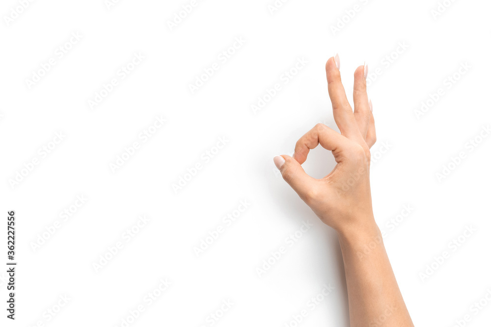 Gestures hands. Woman hand isolated on white background. Female arm gesture with clipping path. Gestures hands. Woman hand isolated on white background. Female arm gesture with clipping path.
