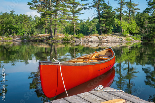 Canoe on Ontario Lake