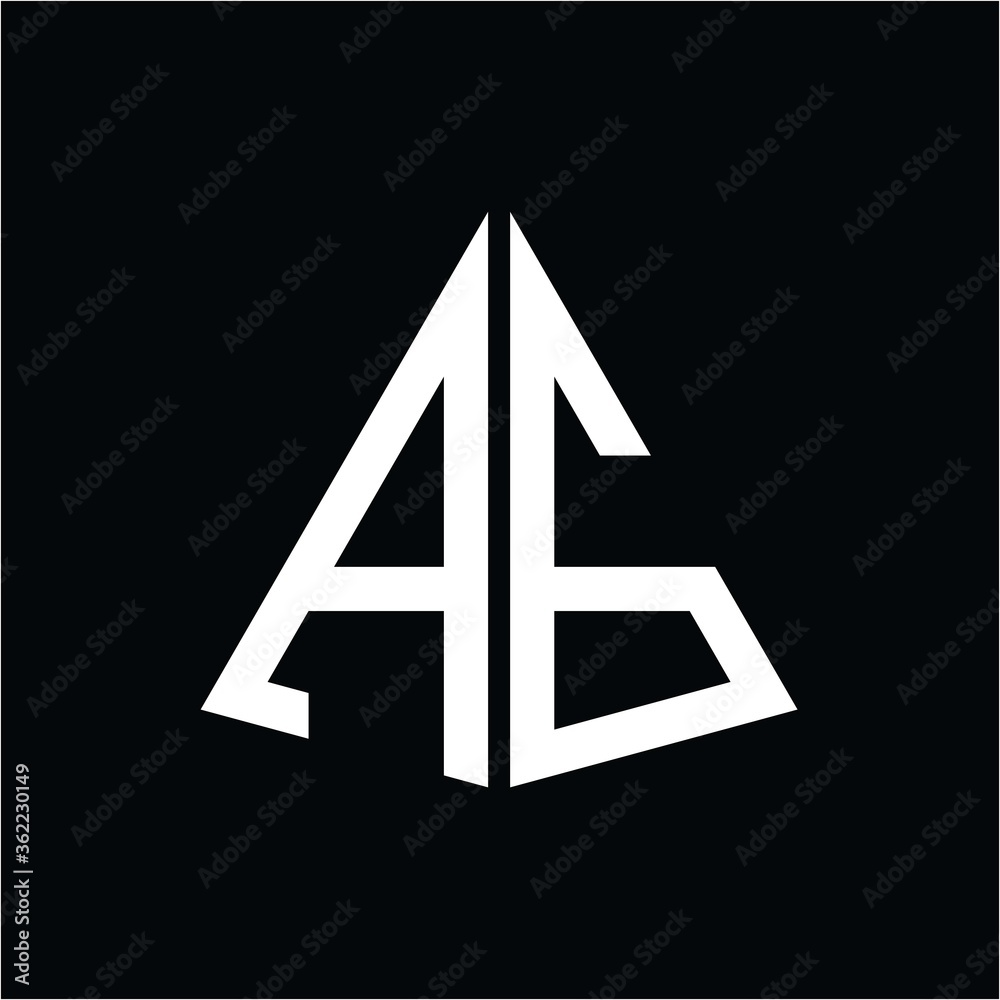 A G white triangle initials with a black background A G white triangle initials with a black background