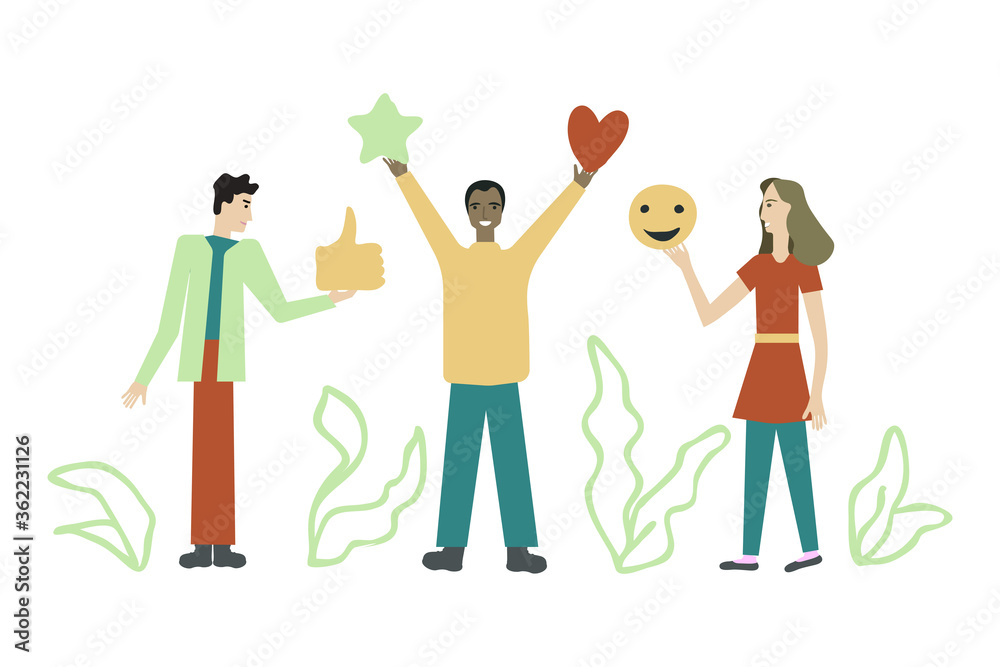 Naklejka premium Social media marketing