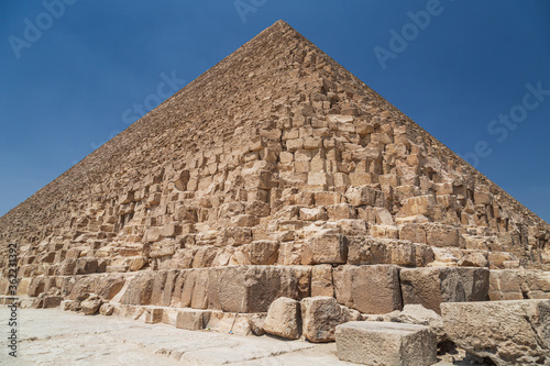 Pyramid of Khufu  Giza  Egypt  no people