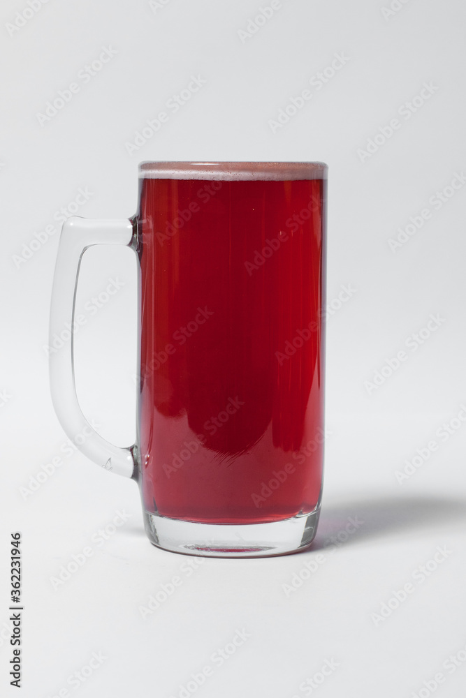 craft and colored beer set in mugs isolated craft and colored beer set in mugs isolated