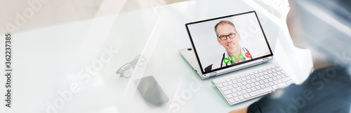 Online Video Conference Call With Doctor