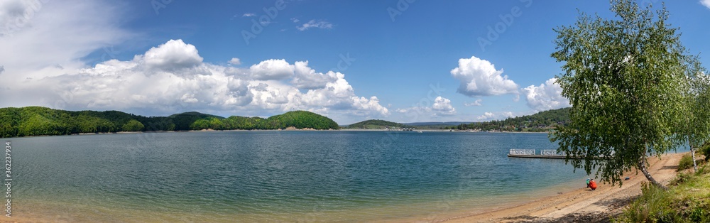 Solinskie lake in Bieszczady mountains.