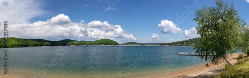 Solinskie lake in Bieszczady mountains.