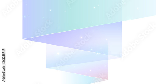Northern lights abstract vector background white color - shining aurora borealis