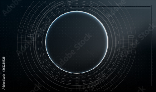 Futuristic Vector HUD Interface Screen Design. Digital callouts titles. HUD UI GUI futuristic user interface elements set. High tech screen for video game. Sci-fi concept design transparent Background