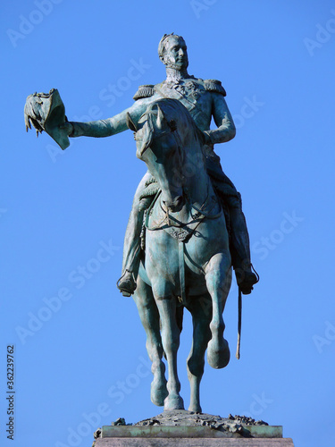 Statue of Grand Duke William II of the Netherlands in Luxembourg
 photo