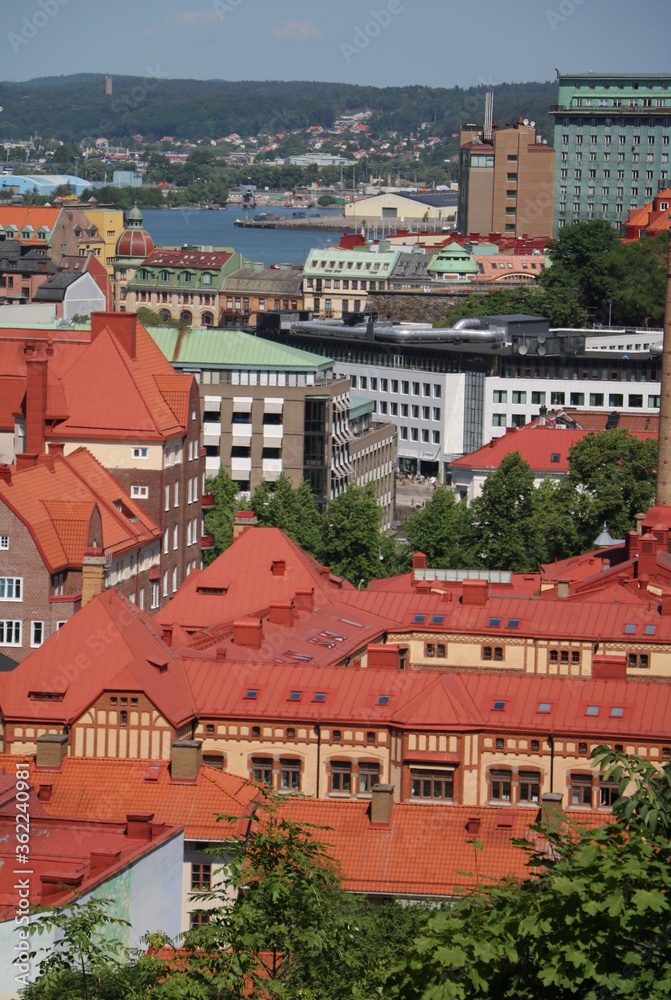 Fototapeta premium View Gothenburg from Risåsberget, Sweden