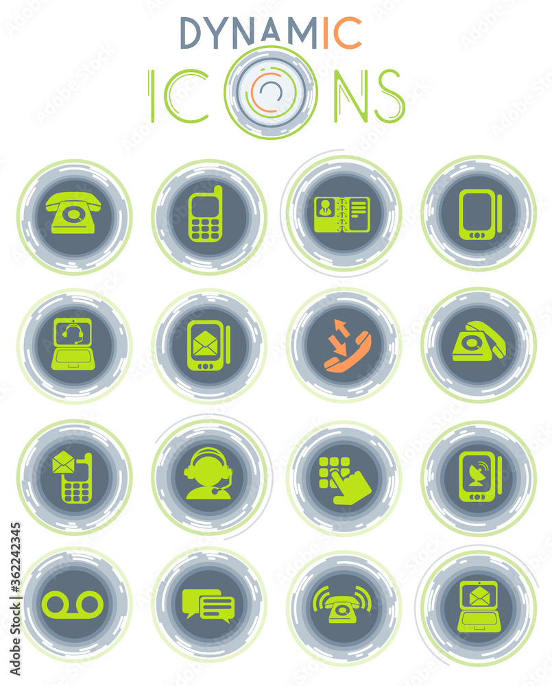 Telephone dynamic icons