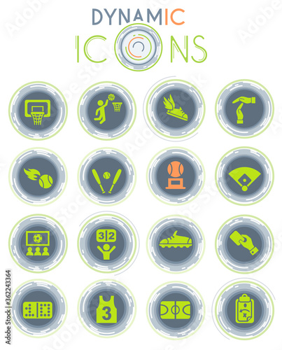 sport dynamic icons