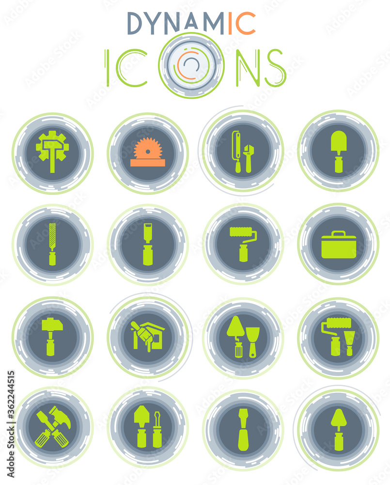 Work tools dynamic icons Work tools dynamic icons