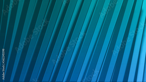 3d illustration of blue abstract background stripes obliques. empty space, copy space