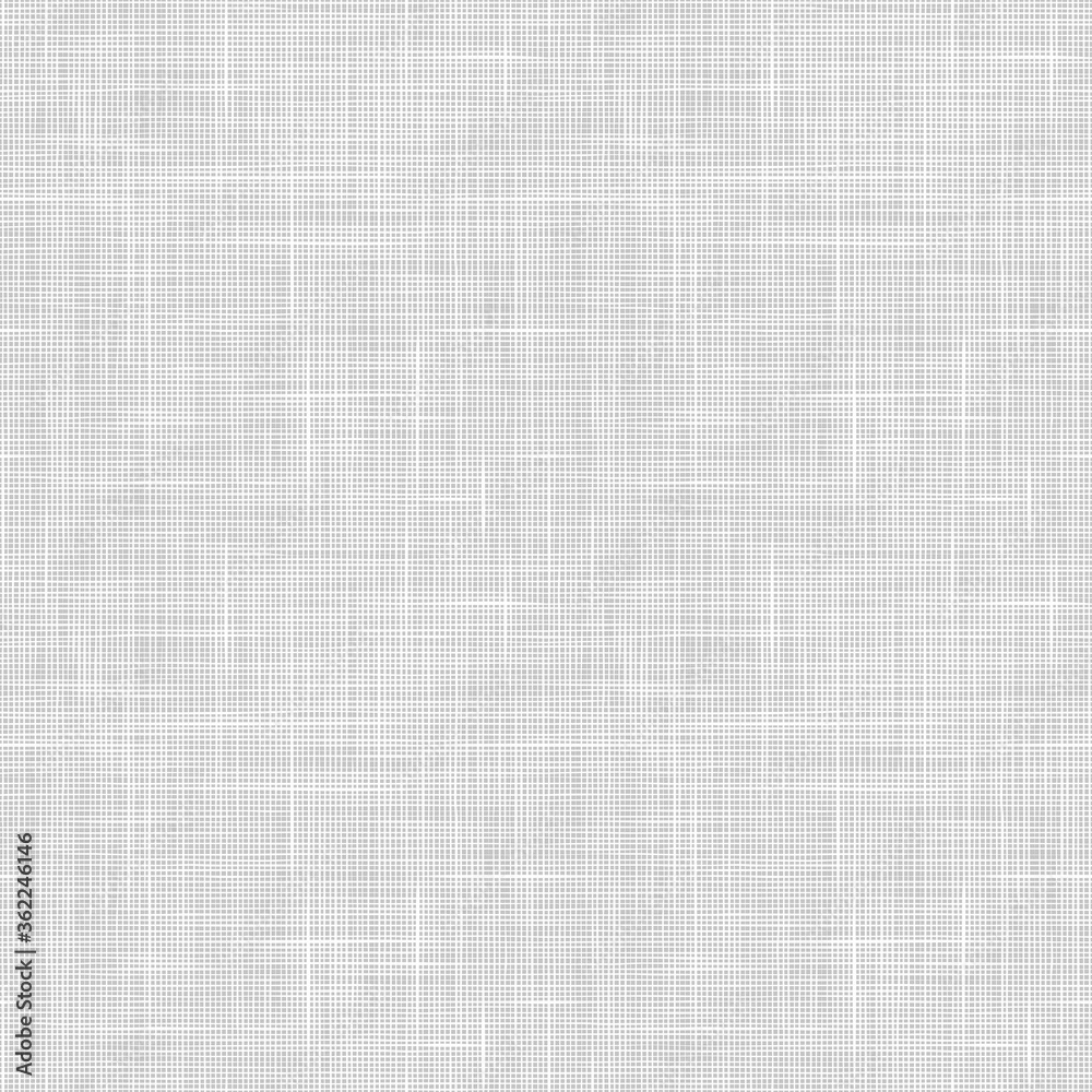 Vector woven fabric texture. Seamless pattern of textile. Repeating linen texture in light gray colors.