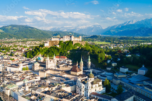 Salzburg aerial view, Austria