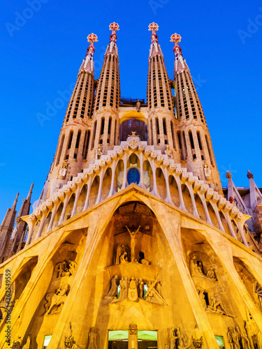 Sagrada Familia cathedral in Barcelona