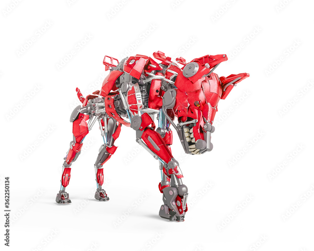 cyber security dog found something in white background cyber security dog found something in white background