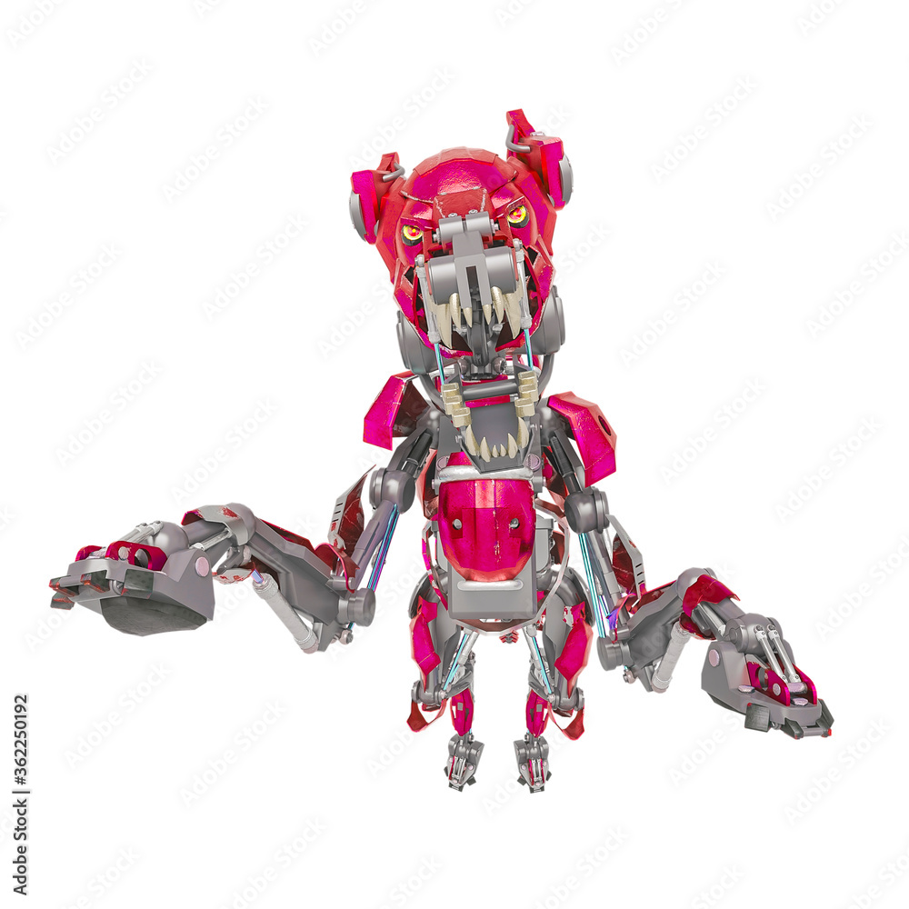 cyber security dog is attacking in white background cyber security dog is attacking in white background