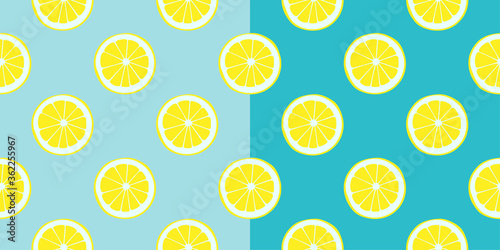 Lemon Slices Seamless Pattern
