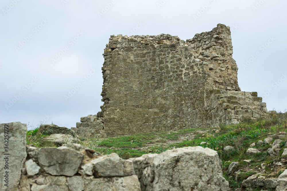 Giovanni di Scaffa tower of the Genoese fortress, XIV century. Feodosia, Crimea.